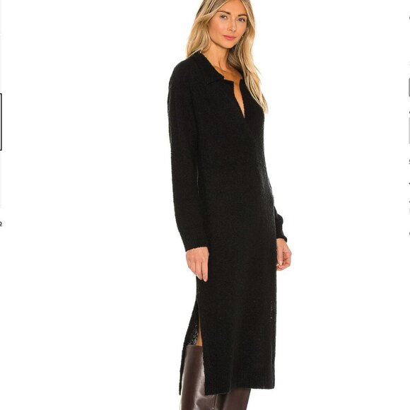 NWT L'Academie Julie Knit Dress in black size small - Picture 2 of 4